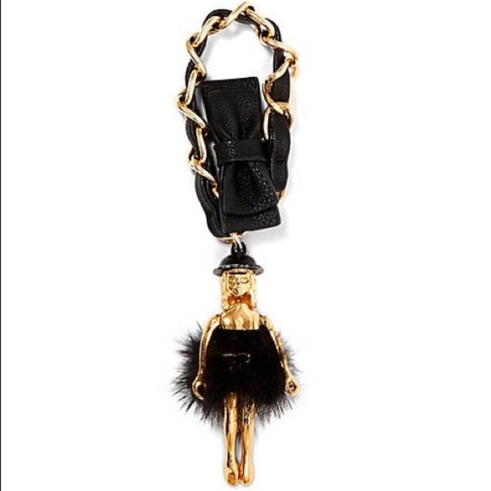 Betsy Johnson Charm Dancing Girl Black